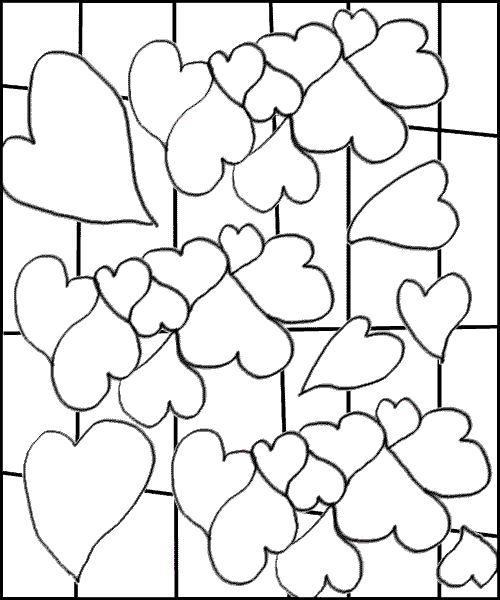 checkerboard hearts